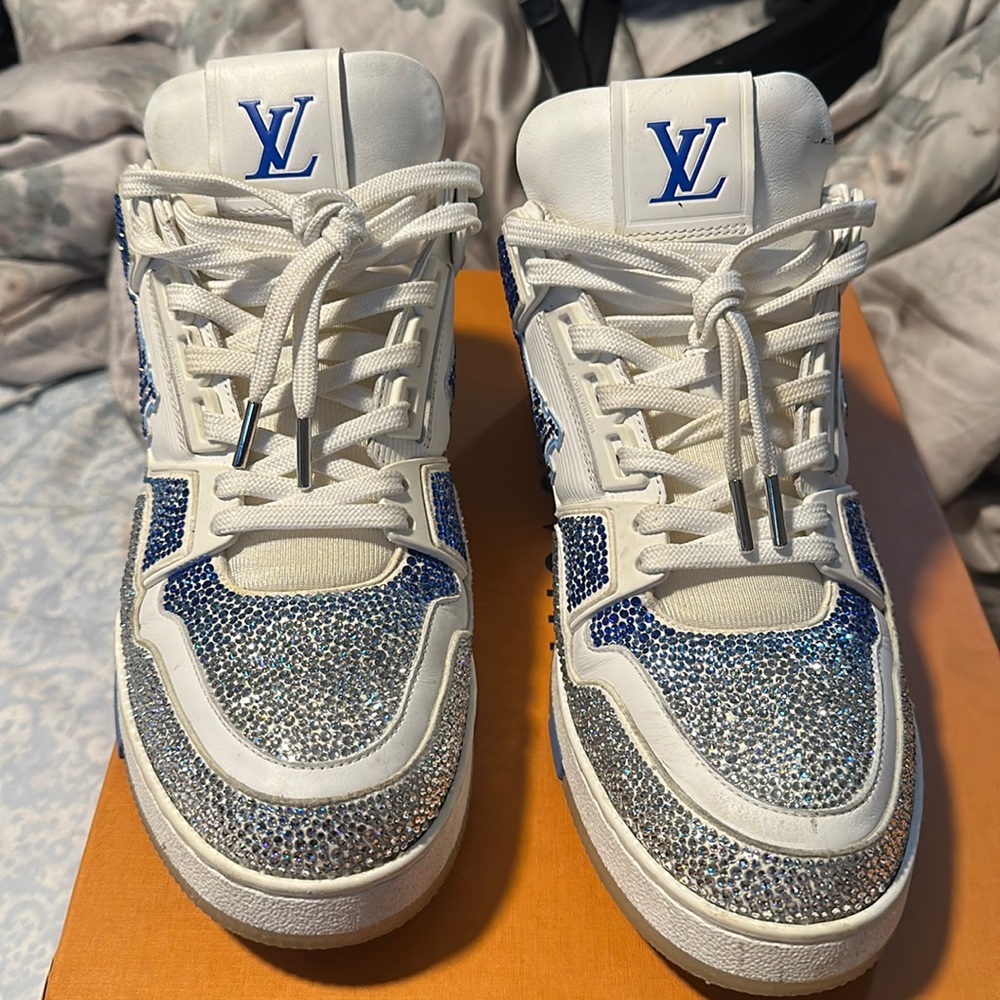Louis Vuitton Trainer Azur Crystal Size 7 Pre Owned